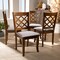 Baxton Studio Brigitte Grey Upholstered and Walnut Wood 4-Piece Dining Chair Set 167-9874 - alternate 6